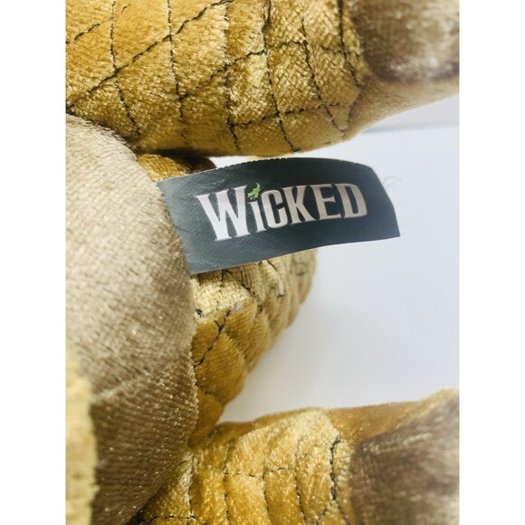 Wicked the Musical Gold Dragon 11" Plush Hand Puppet Time Clock Stuffed Animal - Picture 8 of 11
